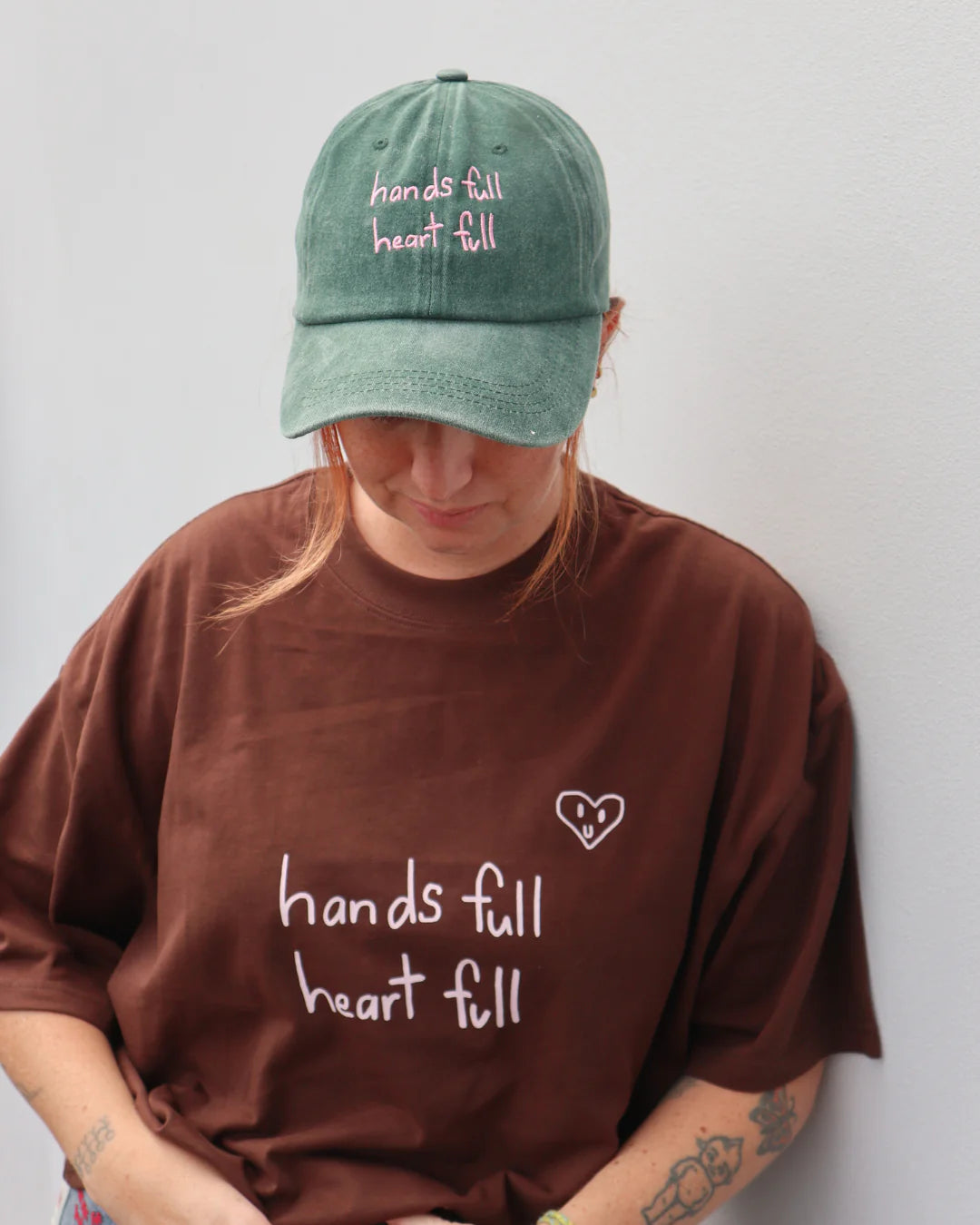 Heart Full Adult Cap - Green