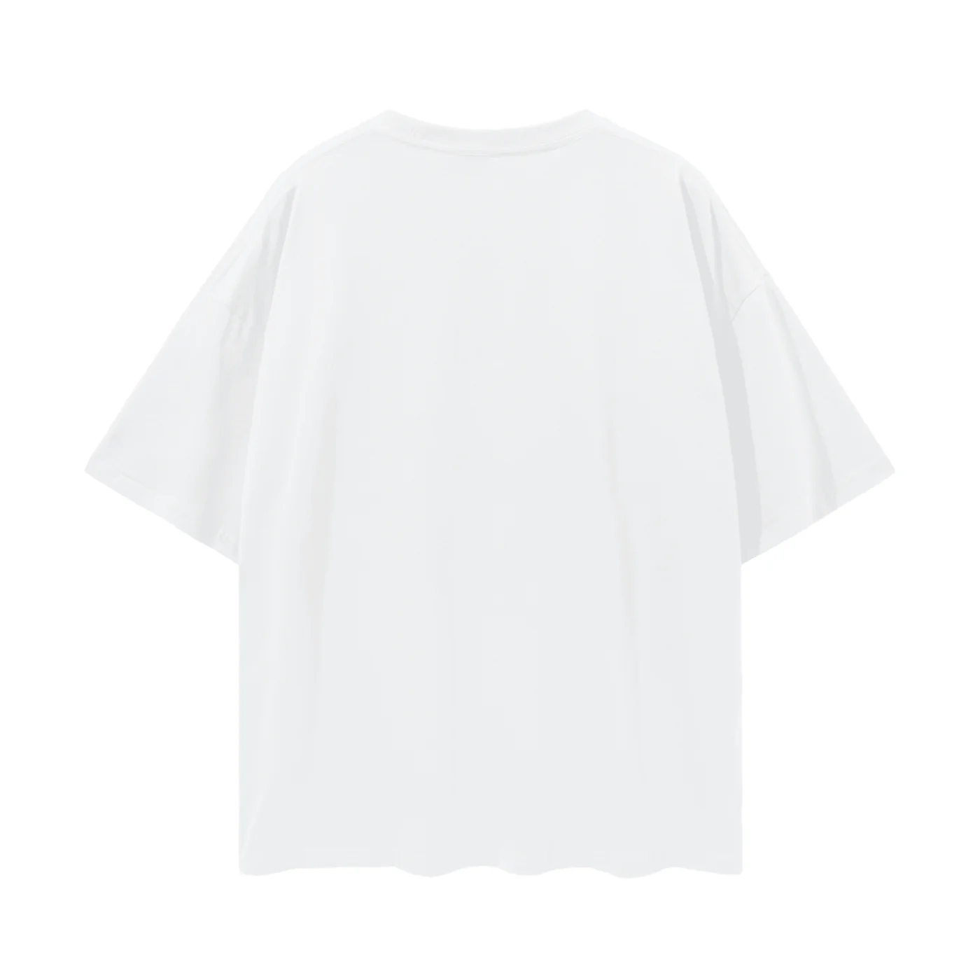 Gingham Hearts Oversize Tee - Lucent White