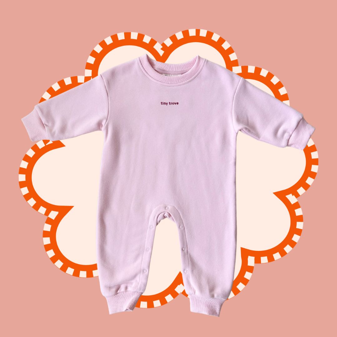 Otto Puff Circle Logo Romper - Pink