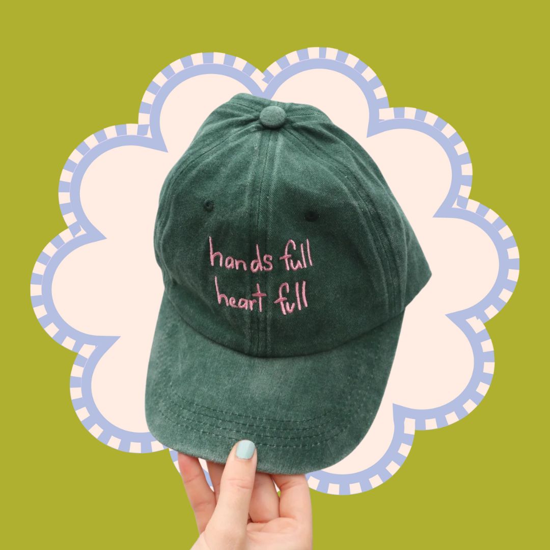Heart Full Adult Cap - Green