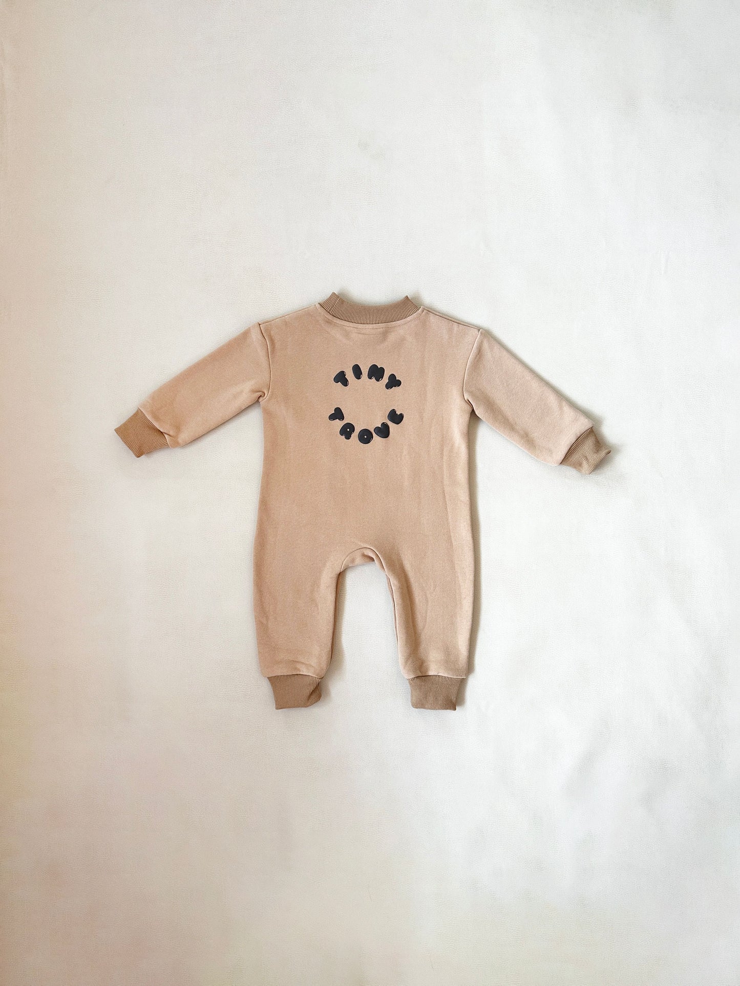 Otto Puff Circle Logo Romper - Fawn