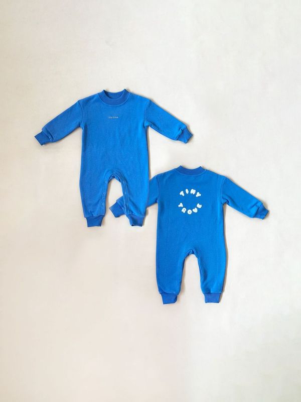 Otto Puff Circle Logo Romper - Ocean