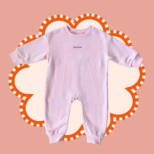 Otto Puff Circle Logo Romper - Pink