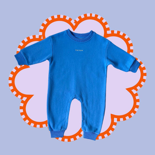 Otto Puff Circle Logo Romper - Ocean