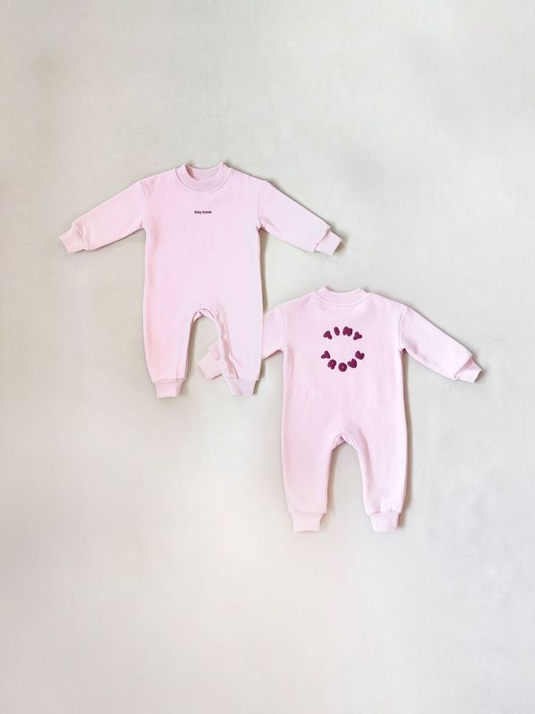 Otto Puff Circle Logo Romper - Pink